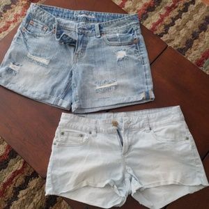 American Eagle and Aeropostale size 6 shorts